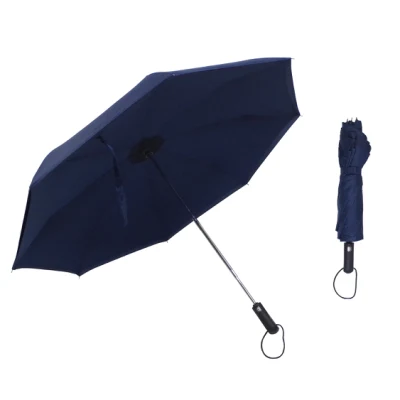 Publicité promotionnelle de haute qualité pour homme parapluie ouvert 2 fois automatique